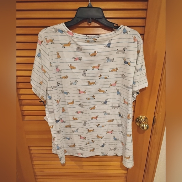 NWT Sleep Sense Dachshunds Print Sleep Tee 1X or 2X Firm Price - Picture 2 of 3